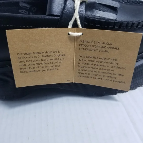 NWT DR MARTENS WOMEN'S ADRIAN QUAD MONO BLACK SIZE 6 - Picture 5 of 16